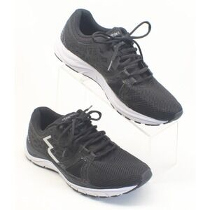 361 Degrees Poison Running Shoes Mens 7.5 US Black White Lightweight Sneakers